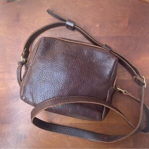 Portland Leather Goods Brown Mesa Mini Crossbody Bag